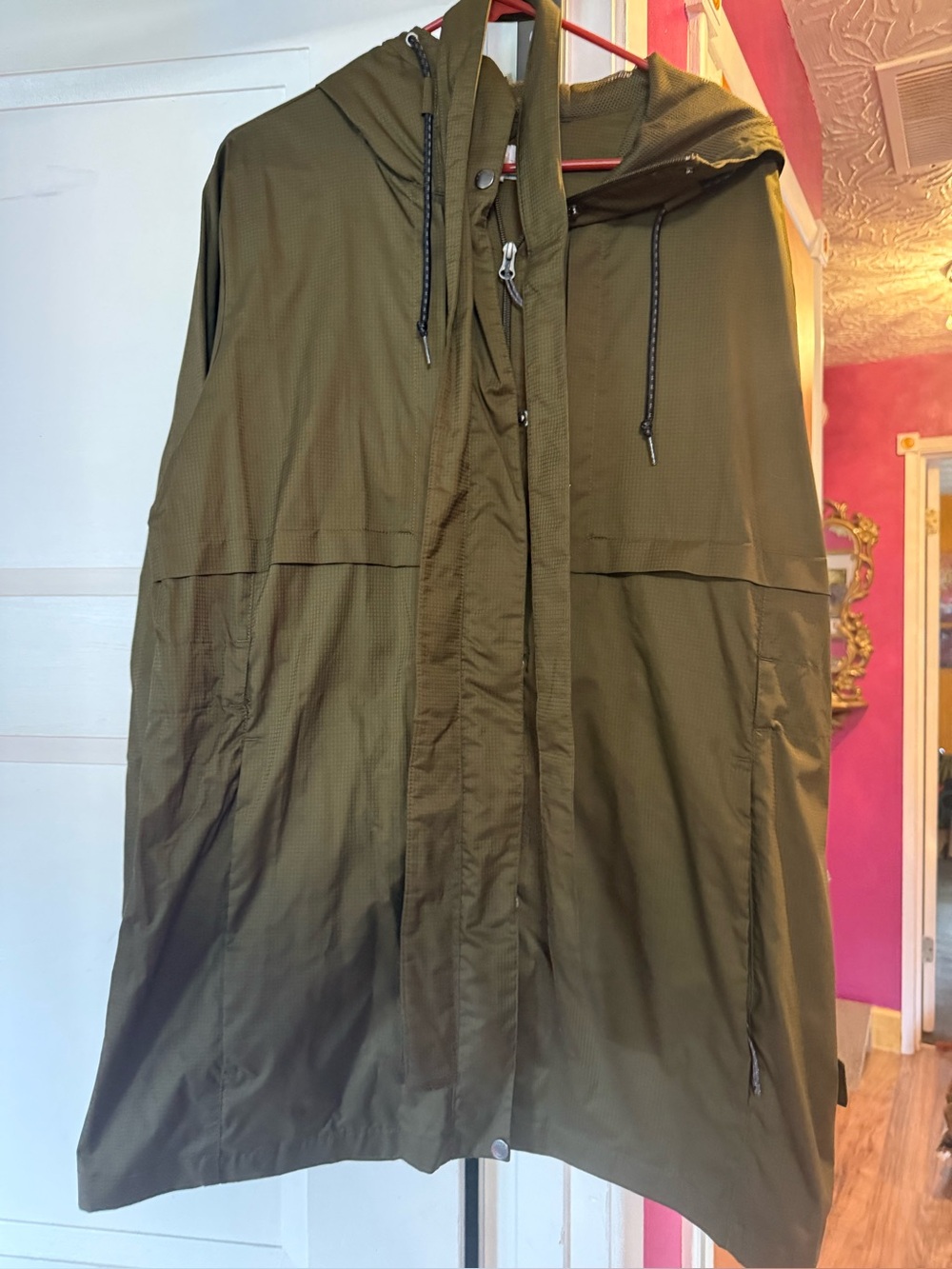 Olive Columbia Hooded Women's Jacket - Lightweight Everyday Layer, Never Worrn